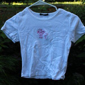 Embroidered Crop Top